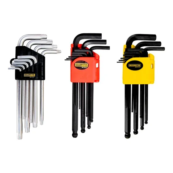 Juego Llaves Allem Y Torx Largas 27 Piezas Métrica Y Pulgada