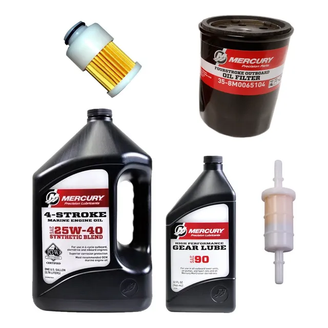 Kit Service Mercury 50/60 Hp 4t Filtro Alta Presion Original
