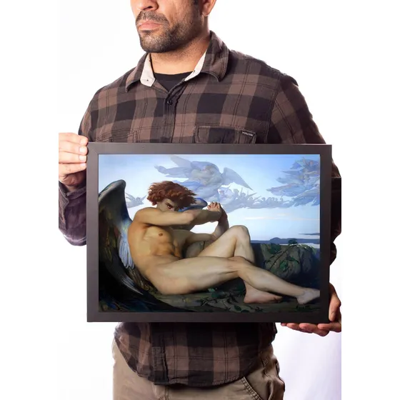 Quadro O Anjo Caído O Choro De Lucifer Arte Cabanel