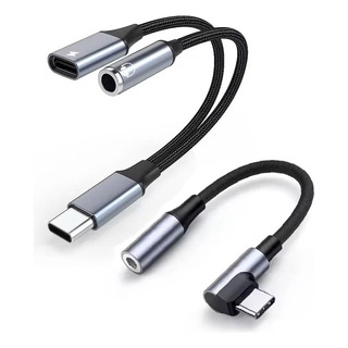 Adaptador Convertidor Usb Tipo C A 3.5mm Audífonos 2 Kit Adaptador Convertidor Usb Tipo C A 3.5mm Audífonos 2 Kit
