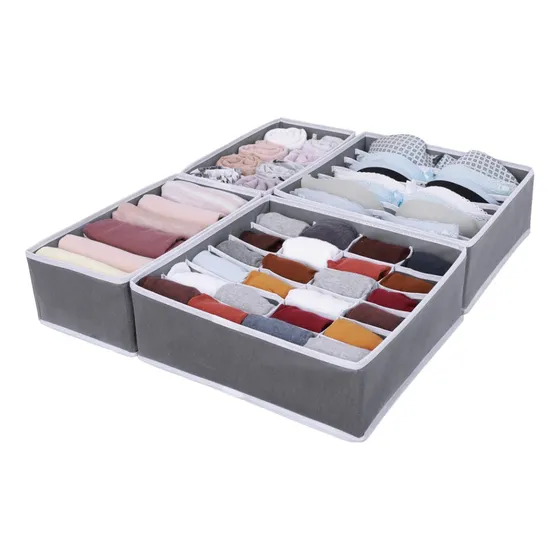 Organizador De Ropa Interior Divisor Cajon Ropero Set De 4