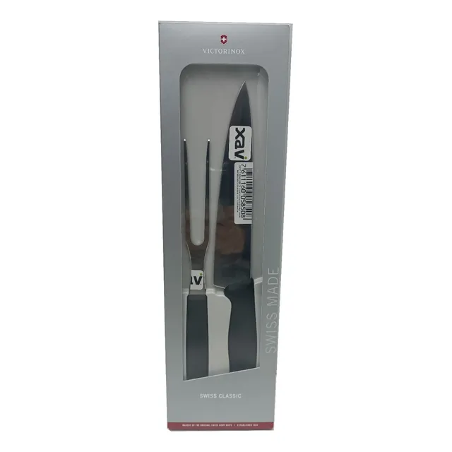 Tenedor Cuchillo Trinchar Carne Acero Victorinox 0041 Xavi