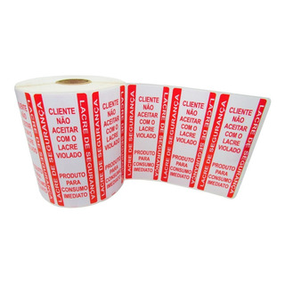 Autocolante Lacre DestrutĂvel De Segurança 1000 Uni 100x35mm Vermelho Autocolante Lacre DestrutĂvel De Segurança 1000 Uni 100x35mm Vermelho