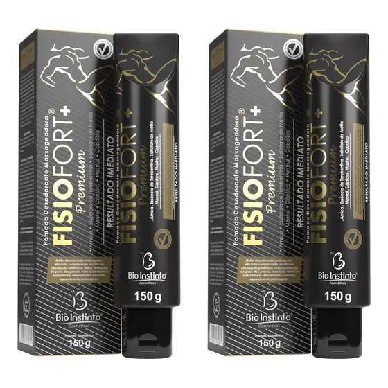Kit 2 Cremas Para Dolores - Fisiofort Premium (negra)