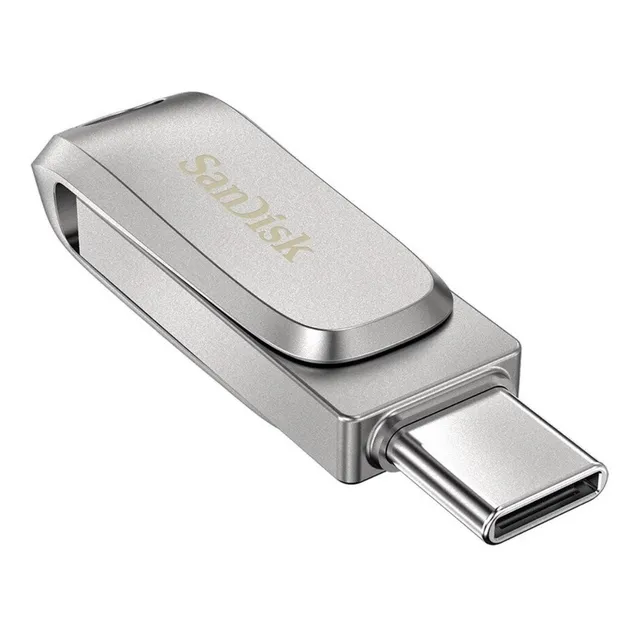 Pendrive SanDisk Ultra Dual Drive Luxe 256GB 3.1 Gen 1 plateado