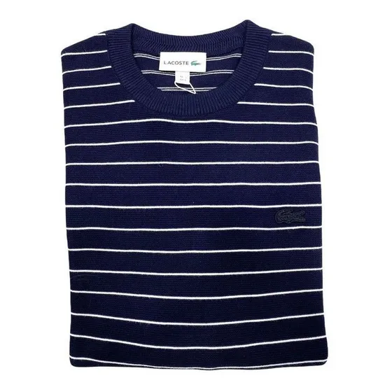 Sweater De Algodón Rayado Lacoste (7982)