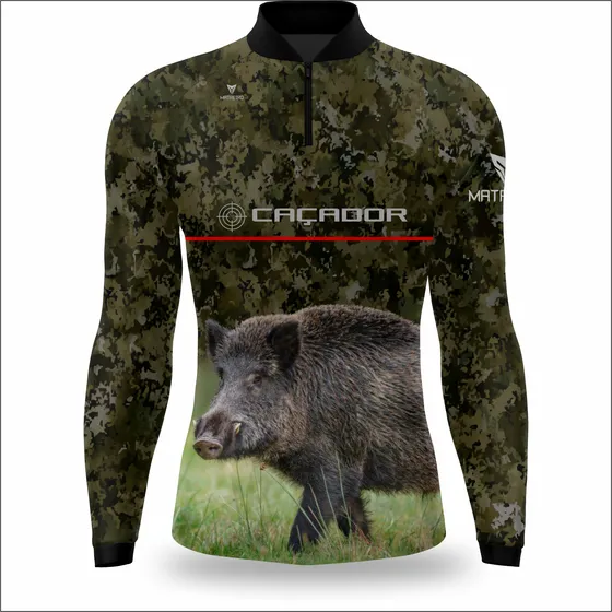 Camisa Agro Matreiro Caçador Javali Proteção Uv 50+