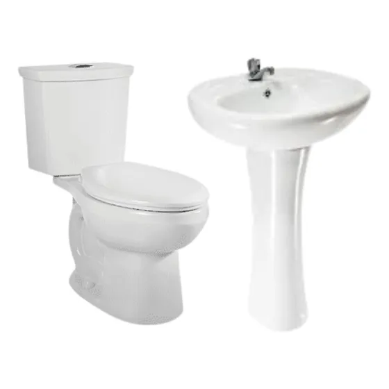 Sala De Baño Completo, Poceta, Lavamanos, Pedesta Y Griferia