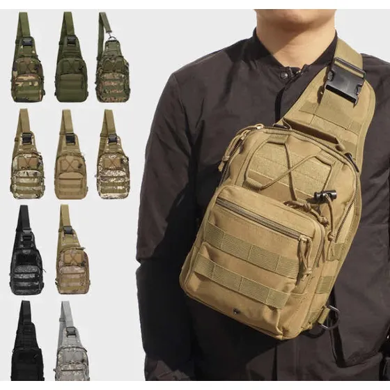 Bolso Cruzado Morral Táctico Militar Impermeable Resistente