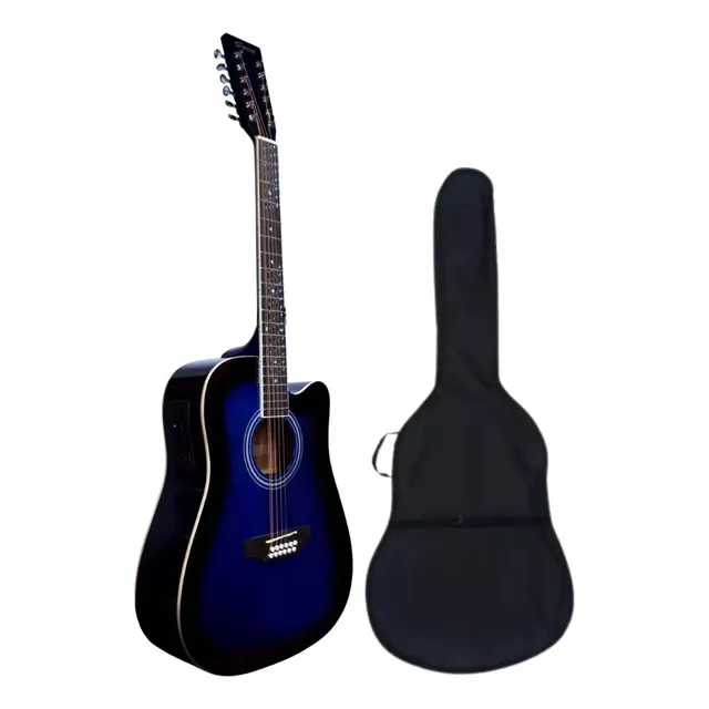 Segovia Sgc12blsb Guitarra Docerola Elec/acus Azul Sombreada Color Azul sombreado Material del diapasón Arce incluye funda