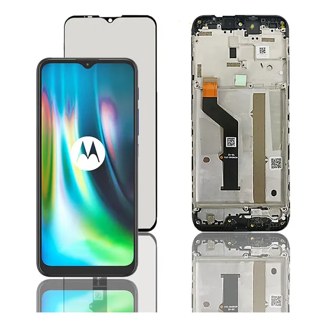 Pantalla Motorola G9 Play, Marco, Panel Tactil. Negro