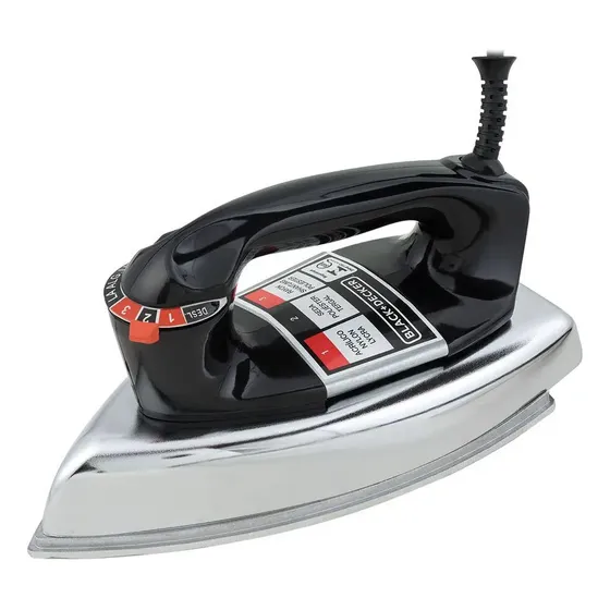 Ferro De Passar Roupa A Seco Black + Decker Com Base De Alumínio VFA1110