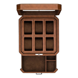 Rothwell Watch Organizer, With Valet Drawer, 6 Places Rothwell Watch Organizer, With Valet Drawer, 6 Places
