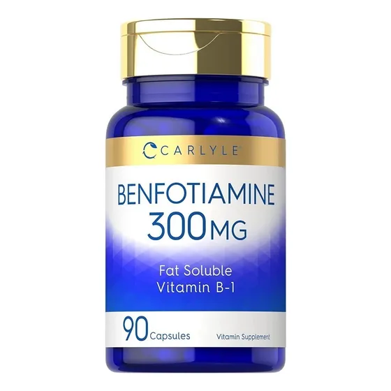 Benfotiamina 300 Mg 90 Caps, Vitamina B1, Carlyle,