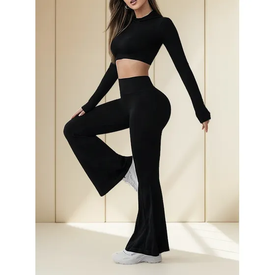 Pantalón Calza Flores Pants Pata Elefante