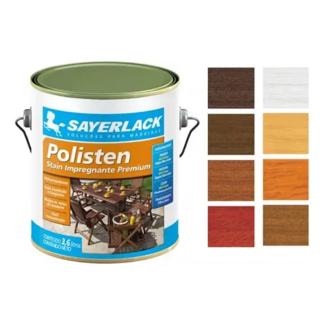 Polisten Premium Madeira Sayerlack Stain Acetinado 3,6lt