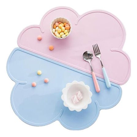 Jogo Americano De Silicone Alimentar Infantil Modelo Nuvem Jogo Americano De Silicone Alimentar Infantil Modelo Nuvem