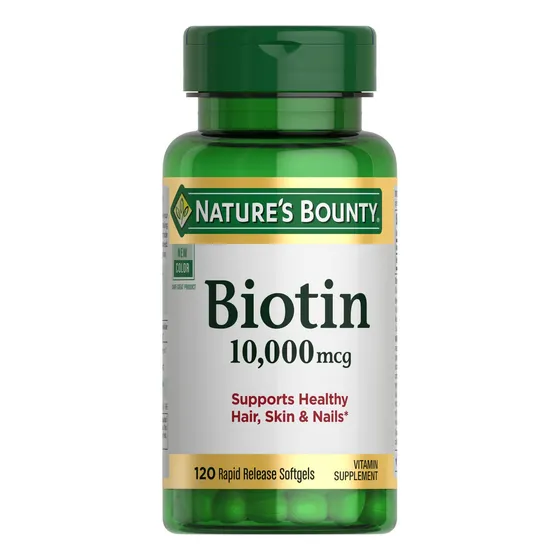 Suplemento Nature's Bounty, Cápsulas Blandas De Biotina De 1