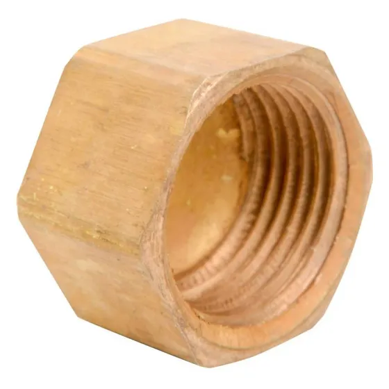 Tapa Gorro Bronce Hi 3/4 Pulgada  Pack 2 Unidades