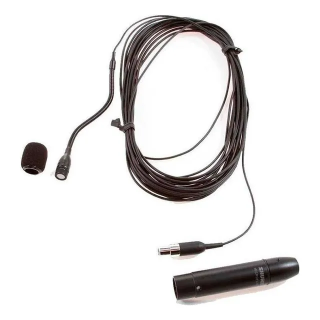Shure Mx202b/c, Micrófono Para Colgar, Cuello Flexible 10 Cm Color Negro