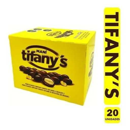 Tifany's Maní Bañado En Chocolate (caja Con 20 Unidades)