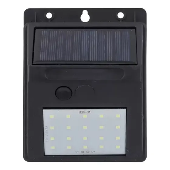 Luminaria Solar Com Sensor 4w 6500k 180 Lumens Gaya