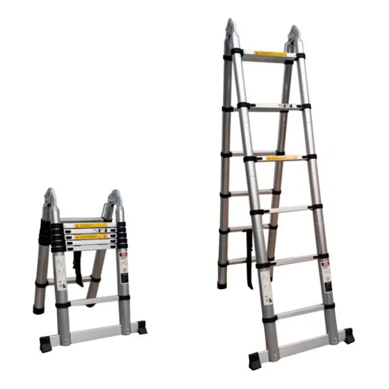 Escalera Telescópica De Aluminio Multiuso 3,8m