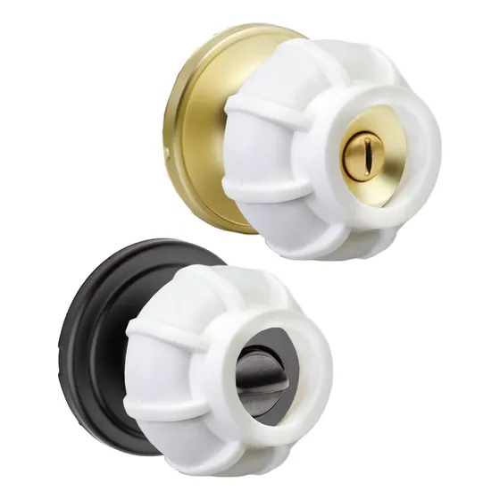 Juego De 2 Agarraderas Para Manija De Puerta Blanco