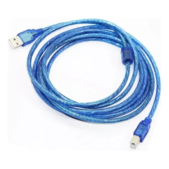 Cable Usb Impresora Ztecno Largo - 5 Metros - Epson Hp Brother Xerox Pantum