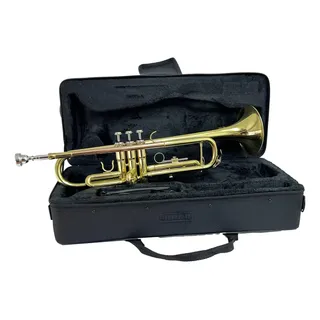 Trompete Sib Corpo Laqueado Rosebrass C/ Estojo Schieffer Trompete Sib Corpo Laqueado Rosebrass C/ Estojo Schieffer