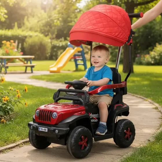 Carrito Ford Jeep Originales Bebe Niños A Bateria 2 Motores