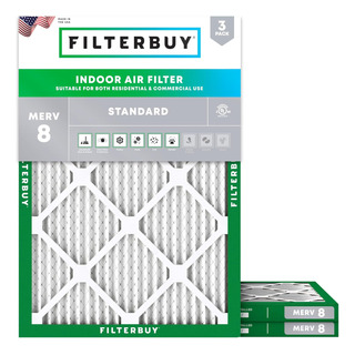 Filtro De Aire Merv 8 16.5x21.5x1 Pulgadas (paquete De 3) Filtro De Aire Merv 8 16.5x21.5x1 Pulgadas (paquete De 3)