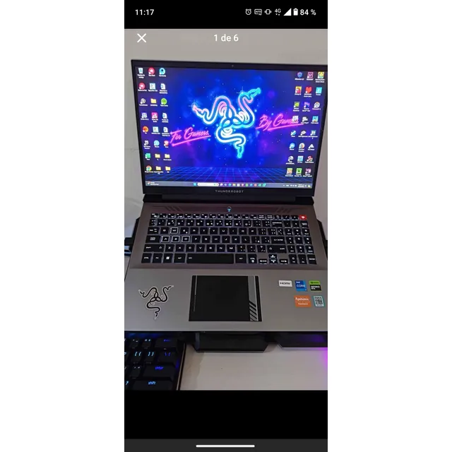 Laptop Gamer Thunderobot Zero Ultra I713650hx Rtx 4060 240hz Plateado
