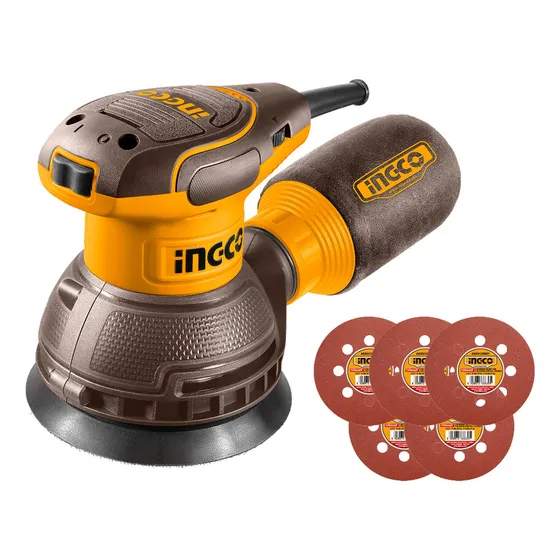 Lijadora Roto Orbital Ingco Rs3216 Velocidad Variable + 5 Li