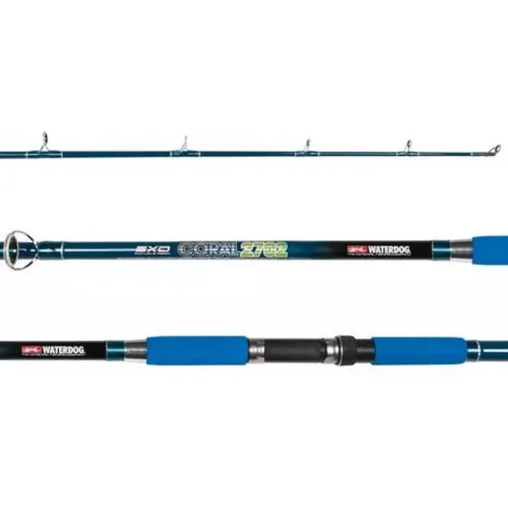 Caña Coral 360cm Variada Waterdog Pesada 2 Tramos Coral3602 Color Azul