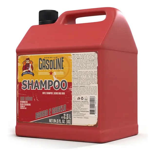 Shampoo Uso Diário Gasoline Barba Forte 2.5 Litros