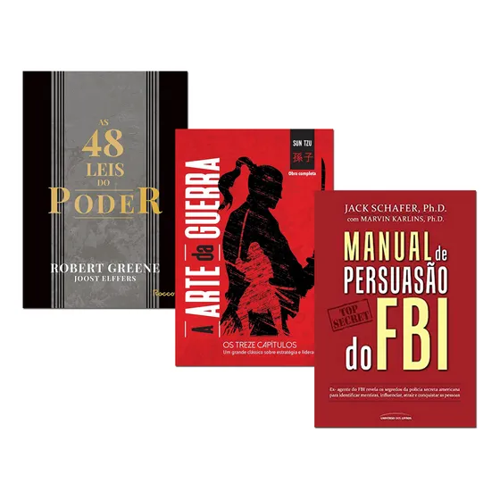 As 48 Leis Do Poder Capa Dura+ Manual Persuasão+ Arte Guerra