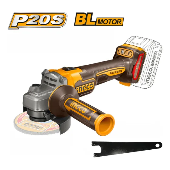 Amoladora 4 1/2" Ingco 20V Inalámbrica sin Batería ni cargador cagli21154
