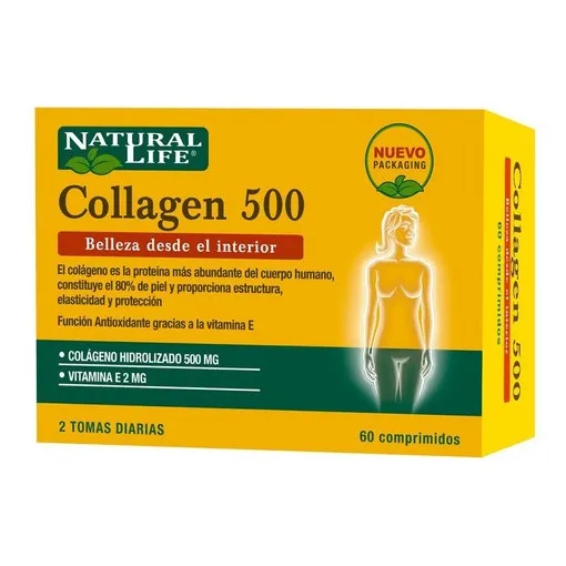 Natural Life Collagen 500 X60 Comprimidos Sabor Sin sabor
