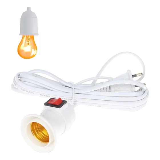 Soquete E27 Con Interruptor Cable 8mts Enchufe Extencion 