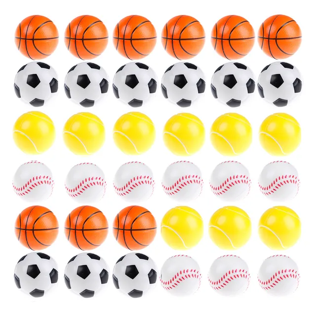 Set Cotillón N30 Pack Sorpresitas X 36 Pelotas Espuma El Rey