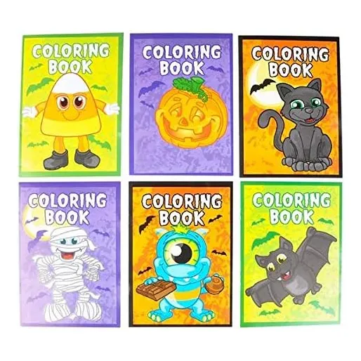 Paquete De 12 Libros De Colorear Para Halloween