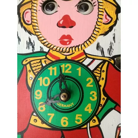 Reloj A Péndulo Infantil En Madera ( West Germany)