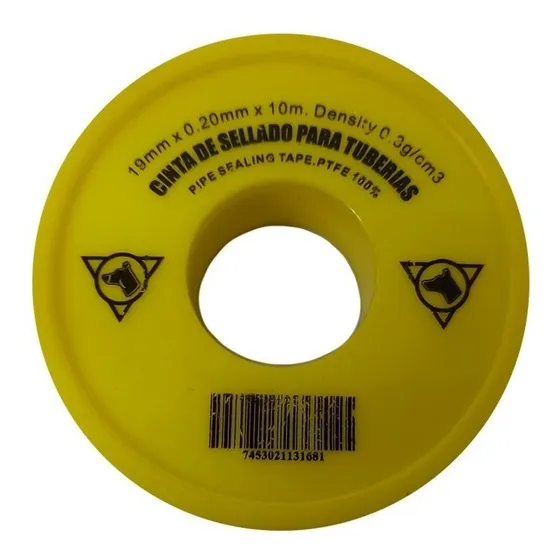 Cinta Rollo Teflon Profesional Tubo Agua De 3/4 X 15 Mts 