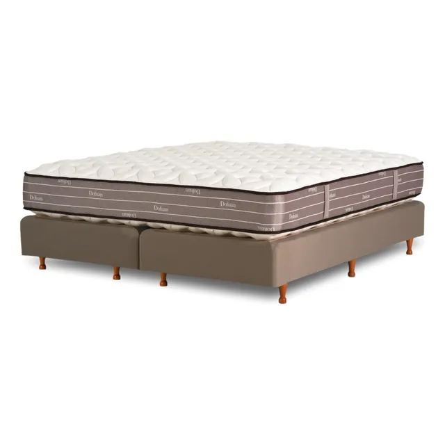 La Cardeuse Dofuan - Marrón - Queen - 200 cm - 160 cm (Incluye: Con base dividida)