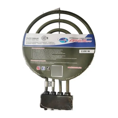 Resistencia Plato Tubular De 6 Pulgadas 1100w - 120v