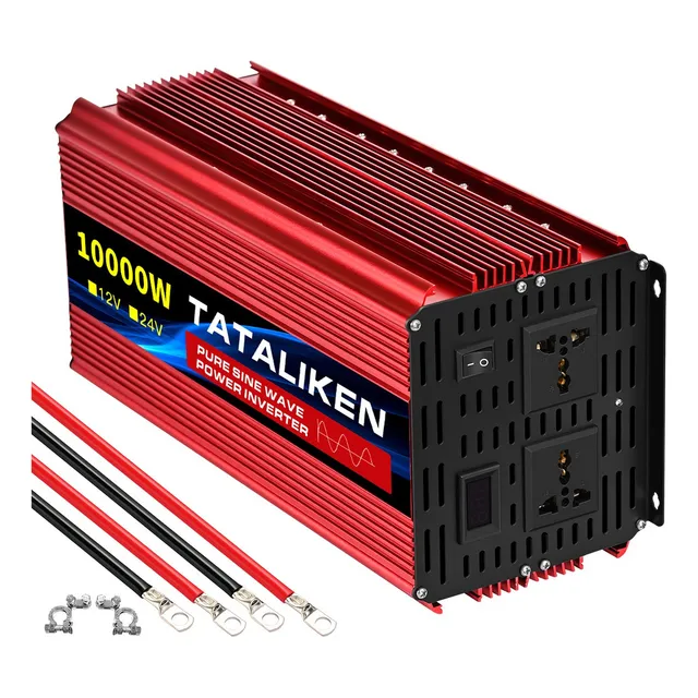Inversor de Voltaje 12v110v60hz 10000w Onda Sinusoidal Pura Tataliken Alta Potência