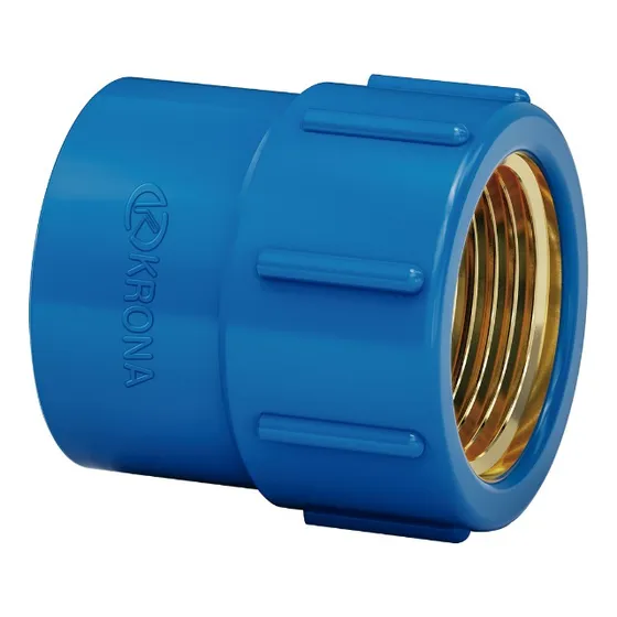 Luva Azul Soldável C/ Bucha De Latão 25mm X 3/4 - 20pç Krona