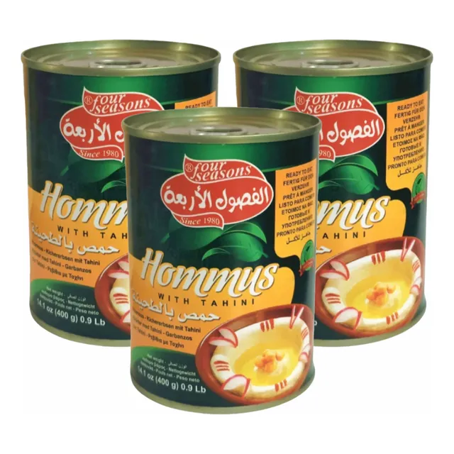 Pack 3x Hummus Con Tahini 400g - Four Seasons