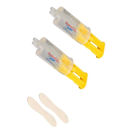 Pack2 Pegamento Epoxico Transparente Contra Agua 5min Fuerte